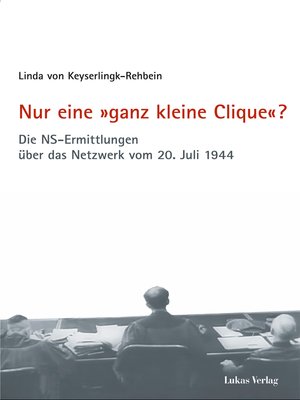 cover image of Nur eine »ganz kleine Clique«?